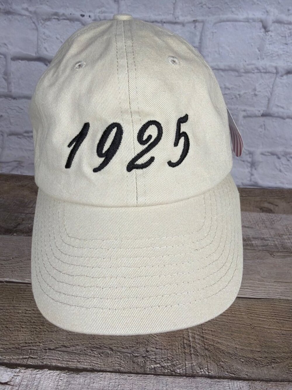 Tauck 100th Anniversary Baseball Cap Bayside Made USA Beige Cotton Travel Hat OS